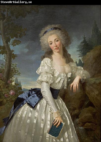 Antoine Vestier Portrait of a Lady with a Book